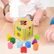 Shape Sorter House Activity Cube Stack Toy for Preschool Boys Girls Children