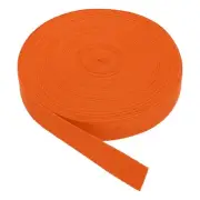 Cotton Twill Tape 1 Inch 25 Yards Cotton Ribbon Bias Binding Tape Bright Orange