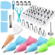 72 Pcs Cake Decorating Supplies Kits Decorating Sets Baking Supplies with Icing