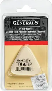 General Pencil GPT24BP Tri-Tip Eraser- (5Pk)