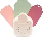 Vaessen Creative 2137-077 3-in-1 Corner Punch, Created Round Corners, Tags and Labels, Paper Punch for DIY Projects, Scrapbooking and Card Crafts, White Pink, One Size