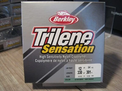 Berkley Trilene Sensation Fishing Line - 12 LB - 330 Yards - LO-VIS GREEN