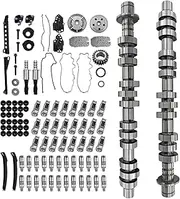 Engine Camshafts Cam Lifters Rocker Arms Timing Chain Kit Replacement for Ford F150 F250 F350 Expedition Explorer for Lincoln Navigator Mark LT 5.4L 4.6L 2005-2010 5L1Z6250BB 5L1Z6250BA