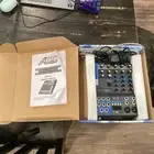 AUDIO2000'S AMX7321 Four-Channel Audio Mixer with USB Interface + 2 XLR cables