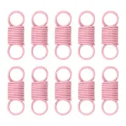 20Pcs Beads clamp Mini Spring Clamps Bead Jewelry End Clasps, Pink
