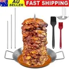 Stainless Steel Vertical Skewer Spikes Set Barbecue Spit Skewer Grill BBQ Pan