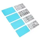 4pcs French Nail Art Stamping Plate Nail Stamping Image Plate Nail Printing FST