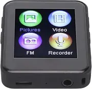 MP3 Player, 5.0 Music Player with 1.77 Inch TFT Color Screen, Build in Speaker, Photo, E Book Reader, Recorder, for Sport, Earphones Included