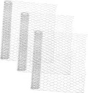 VANZACK 3 Sheets DIY Galvanized Hexagonal Wire Netting of Durable Chicken Wire Mesh for Poultry Fencing Garden Barrier and Craft Projects Lightweight and Sturdy Fencing for Home Use