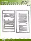 Picket Fence Studios Picket Fence Dies RECTA, Mini Slim Line Stitched Rectangles