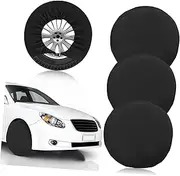 Secure Tire Covers for Cars Trucks d Silver Coated Wheel Tire Protectors