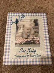 Brand New Just Kids Blue Baby Book Records Keeper