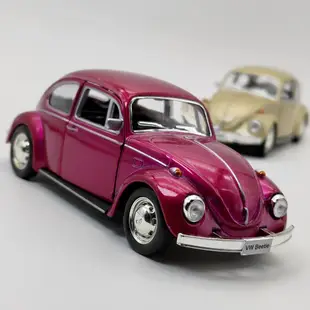 【TURBO模型車】1/36 福斯 復古金龜車 甲蟲殼 Volkswagen Beetle 雙門可開