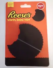 NWT 2024 Reese’s Peanut Butter Cup Vinyl Dog Toy w/ Squeaker