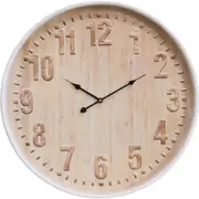 LVD Bayglass Hanging Wall Clock Analogue 60cm Round Home/Office Room Decor