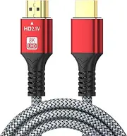 8K Ultra 48Gbps High Speed HDMI Cable, Tunghey 4K@120Hz 8K@120Hz, eARC, HDR10, DTS:X, HDCP 2.2 & 2.3, Compatible with PS4/5,Blu-ray, Monitor,PC and More (1M)