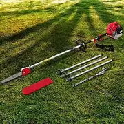 Giantz Pole Saw, 65cc Hedge Trimmer Brush Cutter Poles Tree Pruner Chainsaw Cordless Petrol Hand Power Chainsaws Home Garden Farm Whipper Snipper Tool Saws, with Extra Chains Spark Plug 12" Bar 2 In1