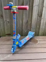 DISNEY MICKEY MOUSE FRIENDS FOLDABLE SCOOTER PUSH KICK OUTDOOR KIDS RIDE ON TOY