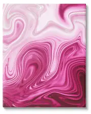 Pink Marble Abstract Swirls Canvas Wall Art by Martina Pavlova