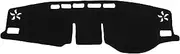 X AUTOHAUX Car Dashboard Cover Black Polyester Non-Slip Mat Protector Carpet Sun Proof for Toyota Rav4 2019-2023
