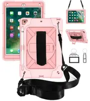 Catzon C-Robot Tablet Case Rugged Heavy Duty Shockproof Stand Cover For iPad Mini 1/2/3/4/5 Air Pro 7.9"/9.7"/10.2"/11"-RoseGold