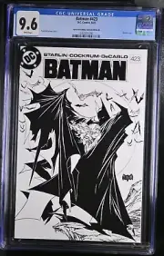 Batman 423 Spectral Comics B/W Convention Variant CGC 9.6 - Todd McFarlane cover