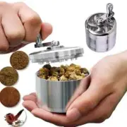 4-Layer Herb Tobacco Grinder Spice 60mm Metal Smoking Crusher Handle Hand Muller