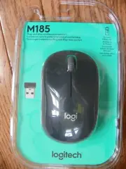 BRAND NEW SEALED LOGITECH WIRELESS MOUSE MODEL NUMBER M185 910-002225 GRAY BLACK