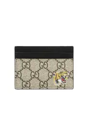 Gucci Tiger Print GG Supreme Card Case