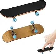 MEKEET 1SET The Pro Fingerboard Black Wooden Fingerboard with Box Alloy Fingerboard Finger Skateboards Suitable for Office Workers or Students Reduce Pressure Relaxing Brain Gifts (99MM*29MM)