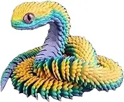 Printed Snake Fidget Toy, Printed Flexible Articulating Snake, Executive Desk Toys for Adults, Stress Relief Toys, Home Decor