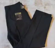Claiborne Dress Pants Mens 36 x 29 Black No Iron Flat Front NWT