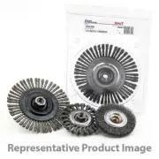 United Abrasives 03380 5x5/8-11 Carbon Steel Wire Wheel Pipeline Brush KNOT 6 pk