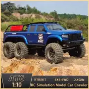 CROSSRC 1/10 6X6 AT6 RC Off-Road Vehicles 6WD Radio Control Crawler Cars Trucks