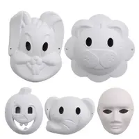 在飛比找蝦皮商城優惠-Baby童衣 DIY面具 白色手繪面具 紙漿面具 空白面具 