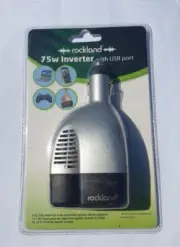 75w Car Inverter with USB Port 12v DC to 240v AC Power