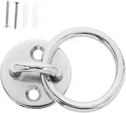 Totority Heavy Duty Stainless Steel Ceiling Hooks for Aerial Yoga and Suspension Straps Includes Screws for Easy Installation Durable Grade Design for Home Gym and Outdoor Use