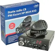 PNI CB Radio Escort HP 8024 Adjustable ASQ, 12 V - 24 V, 4 W AM/FM