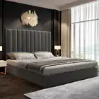 Royal Sleep Moturna Double Bed Frame Gas Lift Storage Solid Base Platform D Grey