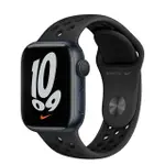 APPLE WATCH NIKE S7 GPS，41MM午夜色鋁金屬錶殼搭黑色黑洞NIKE運動錶帶 _ 台灣公司貨+ 贈