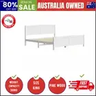 Bed Frame King Size Wooden Base Timber Platform White