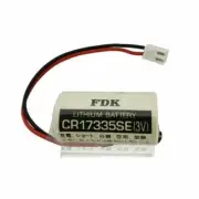 FDK CR17335SE 3V 2/3A Battery for Industrial and Memory Applications w/ Plug NEW