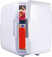 [Rajendram] Mini Fridge, Personal Fridge Cooler and Warmer, Electric Cooler Warmer Portable Car Fridge Thermoelectric System for Home Office Car