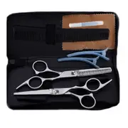 Professional Hairdressing Haircut Scissors 6 Inch Barber Shop Hairdresser's Cutting Thinning Tools Salon Set