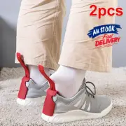 2/4pc Easy to Wear Handled Shoe Horn Shoes Lifting Lazy Shoe Helper Universal