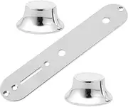 Kisangel Electric Guitar Knobs Guitar Volume Caps Control Plate Potentiometer Caps