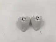 Cracker Barrel Ceramic White Seashell Salt + Pepper Set CC01B48015