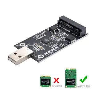U2-008 Mini PCI-E MSATA轉USB2.0轉接卡 MSATA轉USB MSATA SSD轉USB
