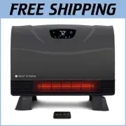 Versatile Gray Infrared Heater with Adjustable Watts and Stylish Compact Design