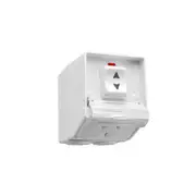Clipsal Weatherproof Powerpoint Sw Single With Flap Slim Ip53 10 Amps Grey - WSC228-GY